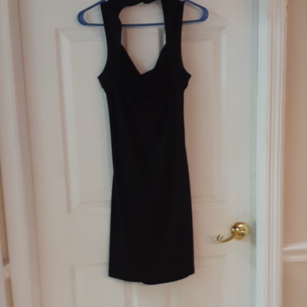 Womens Black Halter dress